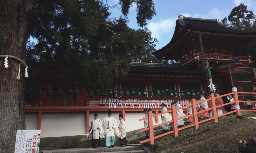 春日大社　初詣　花山院弘匡