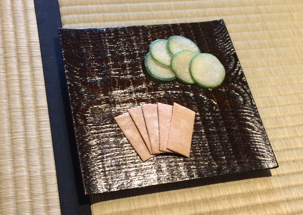 奈良　nara 隠れ家　三五夜　茶道　茶の湯　お茶　抹茶　濃茶　薄茶　和菓子　お菓子　干菓子　夏柑子　老松　夏みかん　寿々炉　弘前　白神仙　茶室　茶会　月釜　JR奈良駅　徒歩2分　三網田　