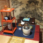 奈良　nara 三五夜　中国茶　烏龍茶　ウーロン茶　数寄屋袋　石賀直之　茶道　煎茶道　煎茶　煎茶教室　お稽古　習い事　茶の湯　表千家　黄檗山萬福寺　掛け軸　床の間　お茶　煎茶　中国茶　烏龍茶　ウーロン茶　鳳凰単叢　彩鳳舞丹霄　一刀彫　萬歳楽　舞楽　奈良一刀彫　床の間　JR奈良　徒歩　2分　三網田　隠れ家　