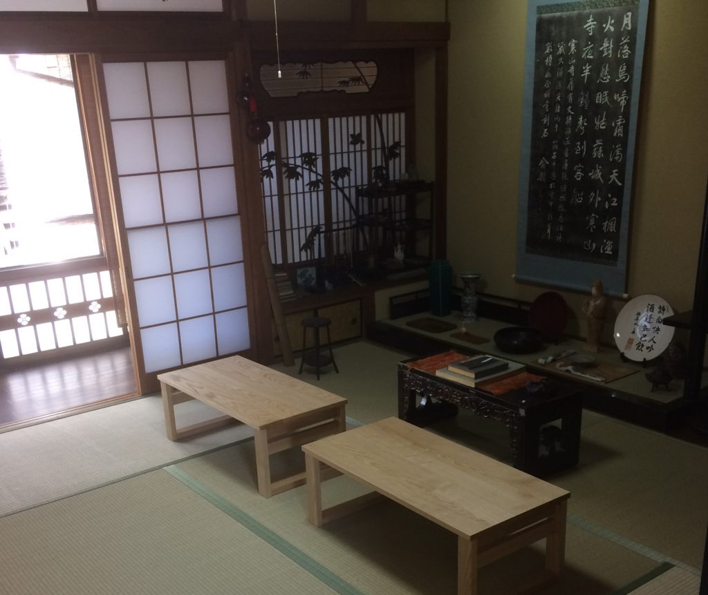 奈良　mara 切り絵　切り絵作品　切り絵作家　石賀直之　ワークショップ　イベント　夏休み　展示会　展覧会　隠れ家　三五夜　茶室　呈茶　薄茶