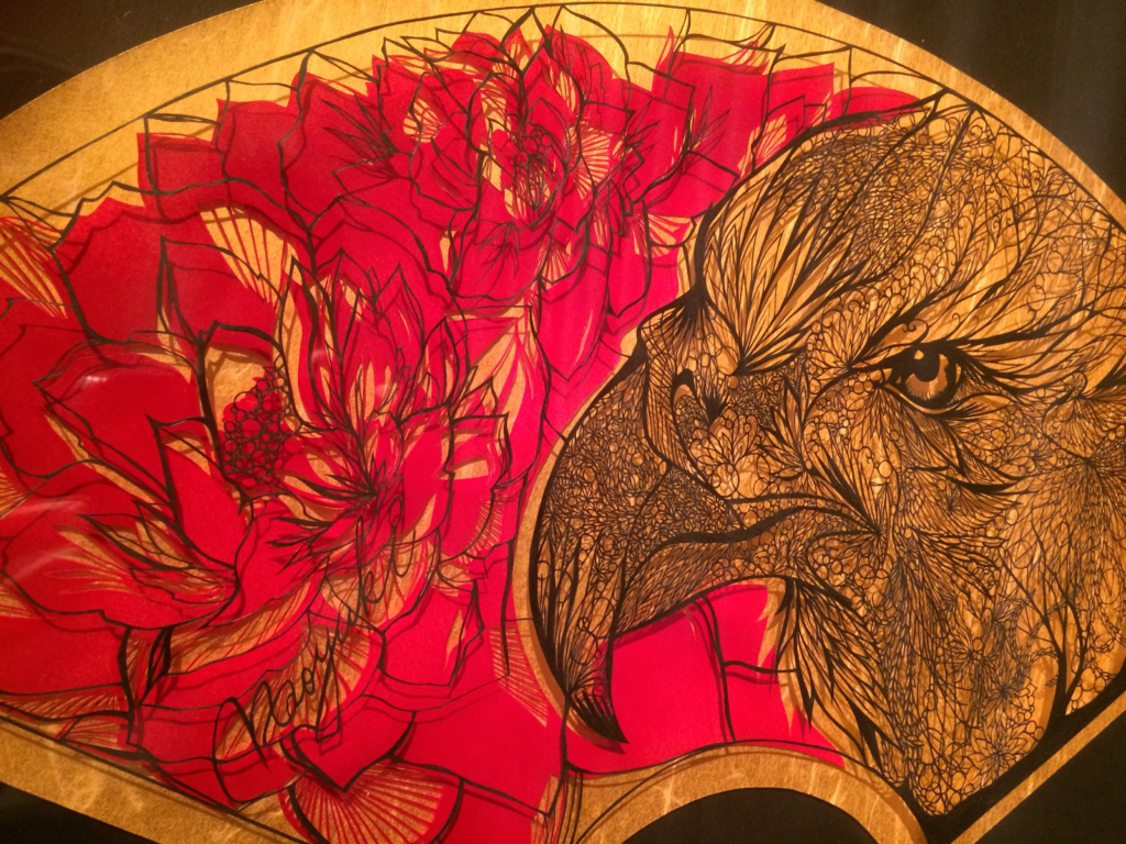 奈良　mara 切り絵　切り絵作品　切り絵作家　石賀直之　ワークショップ　イベント　夏休み　展示会　展覧会　隠れ家　三五夜　茶室　呈茶　薄茶