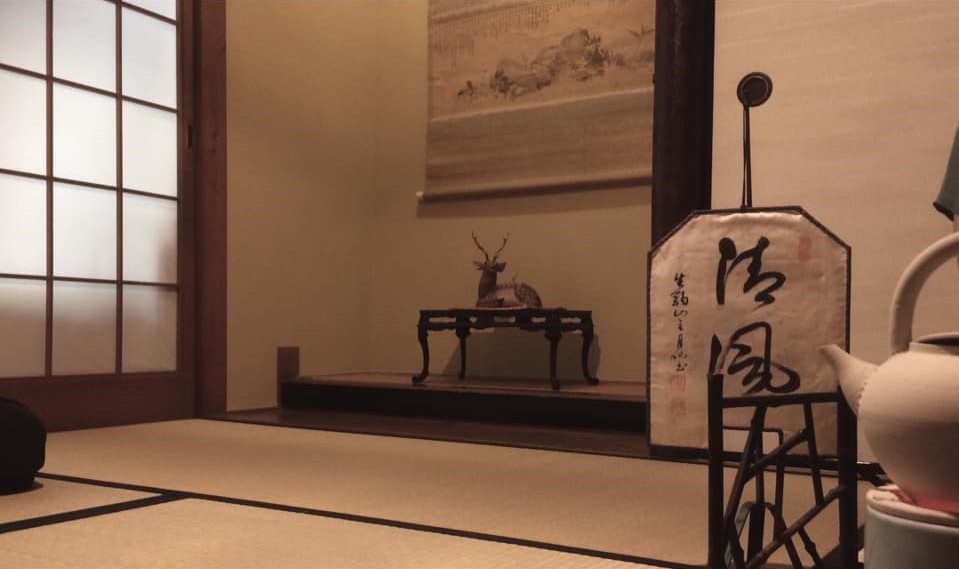 奈良　nara 隠れ家　三五夜　煎茶　煎茶道　茶道　お茶　玉露　お稽古　習い事　煎茶教室　お茶教室　ライン　LINE　奈良テレビ　奈良テレビ放送　茶室　にじり口　一刀彫　煎茶道具　　お稽古　習い事　稽古　