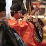 雅楽　舞楽　宮中　即位礼正殿の儀　大嘗祭　笙　竜笛　篳篥　万歳　萬歳楽　君が代　嘉辰　令月　長慶子　ANDNEXT　天理大学部楽部OB　奈良　nara　隠れ家　三五夜　茶道　煎茶道　演奏会　煎茶会　茶会　月釜　イベント　座敷　古民家　書院　日本家屋　日本庭園　JR奈良駅　徒歩　2分　三網田　狩衣　着物　平城宮跡　即位の礼　宮殿　松の間