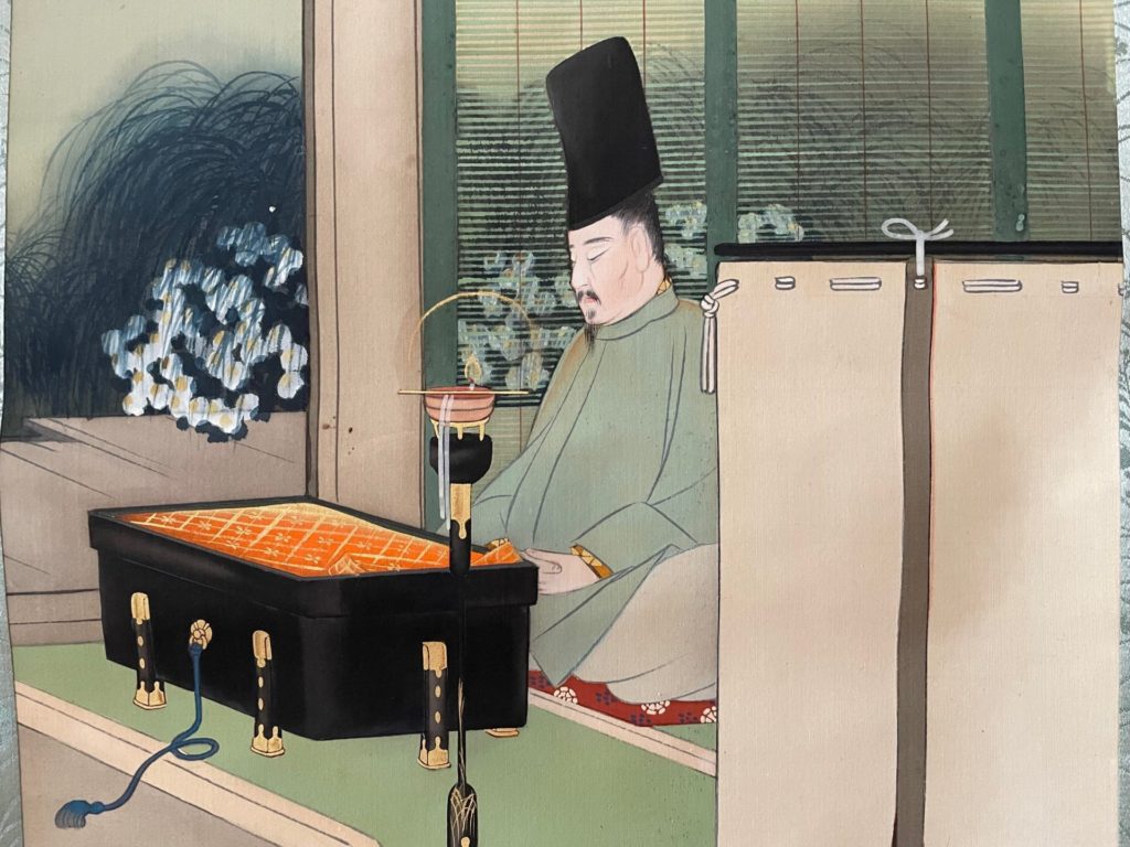 去年の今夜清涼に侍す　　　　昨年の今頃は清涼殿にての菊花の宴に侍していた 秋思の詩編独り断腸　　　　　その時即興で披露した〖愁思の詩〗が今では断腸の思いだ 恩賜の御衣今此に在り　　　　その詩に感動された天皇から頂いた御衣が今此に在ります 捧持して毎日余香を拝す　　　大宰府の地までお持ちして毎日天皇様を拝する私で御座います奈良　なら　nara　三五夜　三五屋　さんごや　sangoya　隠れ家　サロン　茶の湯　茶道　煎茶道　煎茶道体験　煎茶道教室　教室　和の稽古　お稽古　習い事　茶会　月釜　濃茶　各服点て　薄茶　上生菓子　干菓子　和菓子　ほっこり　のんびり　奈良の秘密スポット　JR奈良　奈良駅　旧奈良駅駅舎　駅前　駅近　徒歩2分　徒歩圏内　古民家　古民家リノベーション　改装　和室　大正レトロ　レトロモダン　料亭　茶室　にじり口　小間　広間　座敷　茶事　表千家茶道　表千家茶道教室　古典　奈良市三条町　伝統　茶道具　木槿　むくげ　ムクゲ　宗旦木槿　アフターコロナ　感染予防対策　ワクチン接種済　ワクチン接種証明　泉山御流　香道　お香　組香　香　香会　沈香　名香六十一種　蘭奢待　東大寺　奈良　聖徳太子　松尾瑶香　泉涌寺　御寺　皇室菩提寺　秋恋香　鹿　奈良の秋　観光　伝統文化　古民家　ギャラリー　菅原道真　菅家三友香　大宰府　九月十日　詩吟　大宰府天満宮　天神さん　秋思　　去年今夜侍清涼 秋思詩篇独断腸 恩賜御衣今在此 捧持毎日拝余香